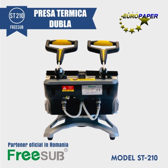 Presa Termica Dubla pentru Sublimare cani FreeSub St-210