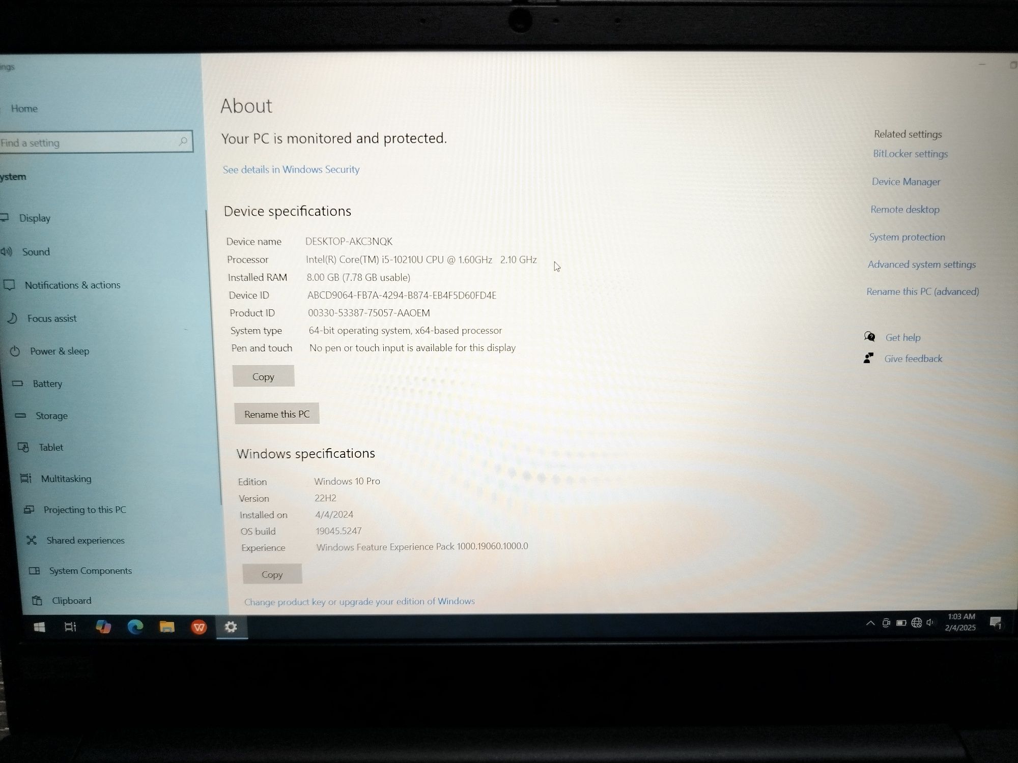 Lenovo thinkpad i5-10210U(10-покаления) IT boyicha oqidiganla uchun