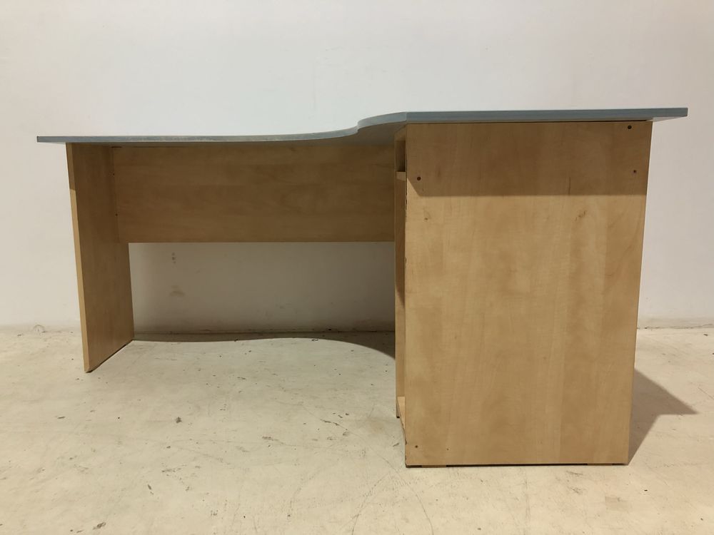 Birou Tehnic 160X120 cm; Masă Lucru cu Dulap Calculator PC; Birou Colț
