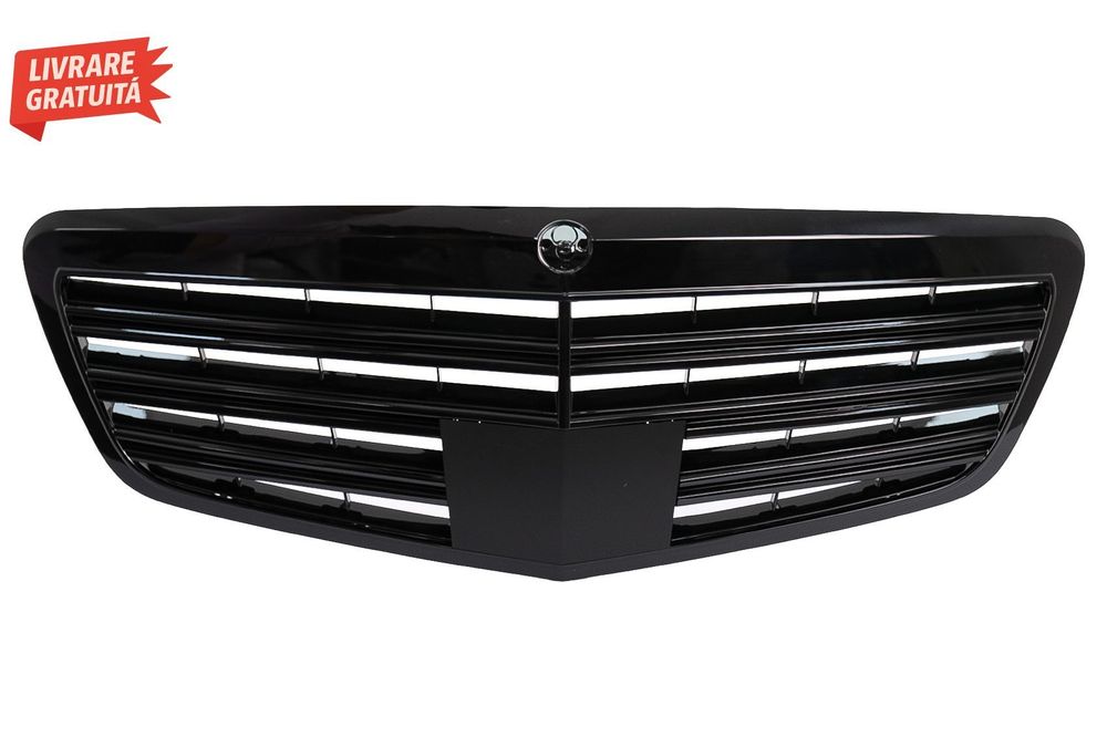 Grila Centrala Mercedes S-Class W221 Facelift (2010-2013) S63 S65 Piano Black Desi- livrare gratuita