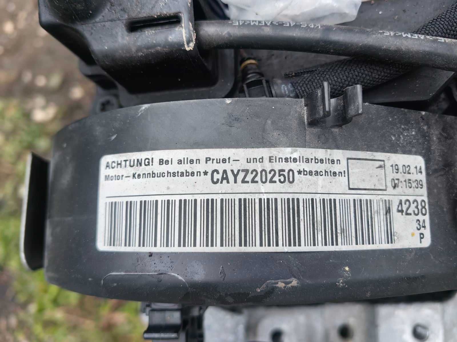 Двигател 1.6 ТДИ 105 к.с. Vw Touran 2014 - CAY