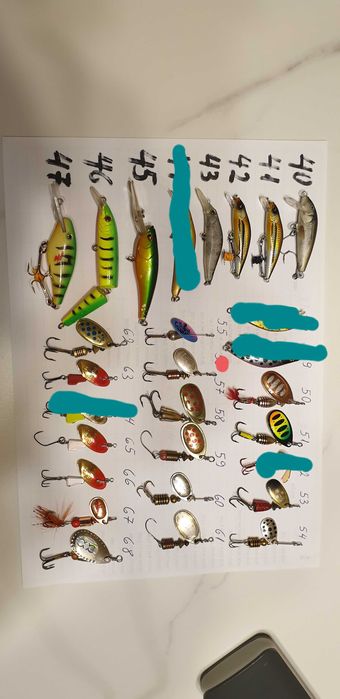 Воблери и блесни за пъстърва, кефал, костур и др.