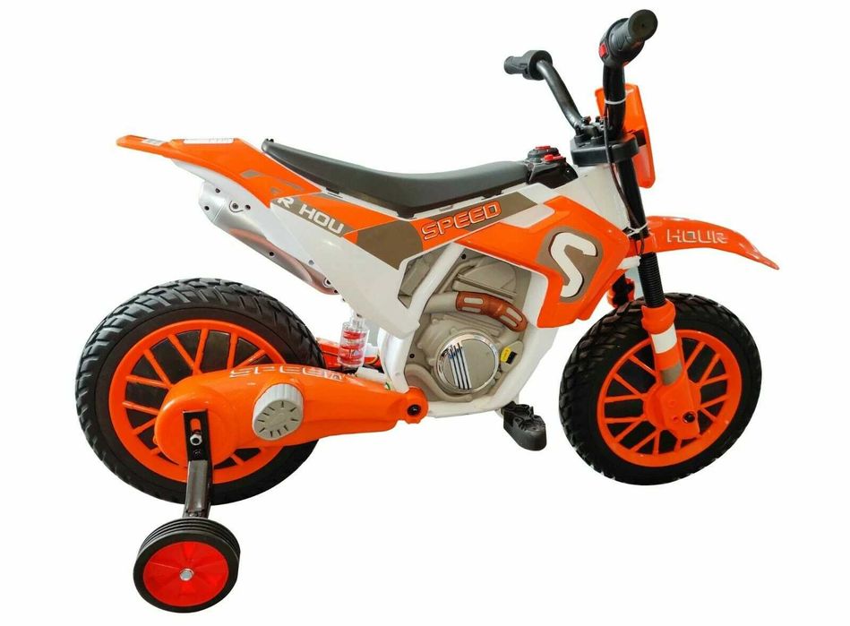Motocicleta electrica pt. copii Kinderauto BJH022 2x35W 12V Portocaliu