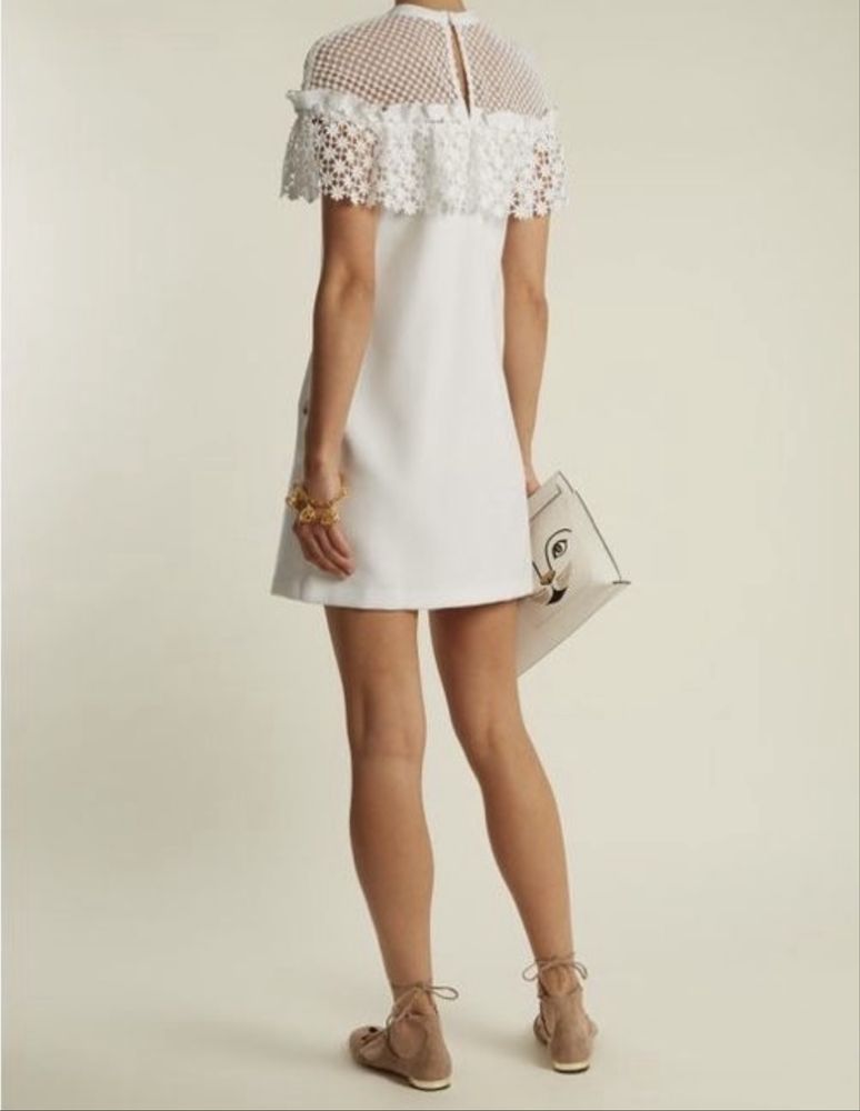 Rochie alba Self Portrait