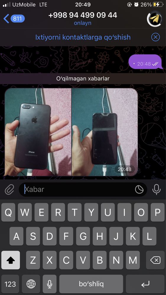 iPhone 7 plus 128 talik