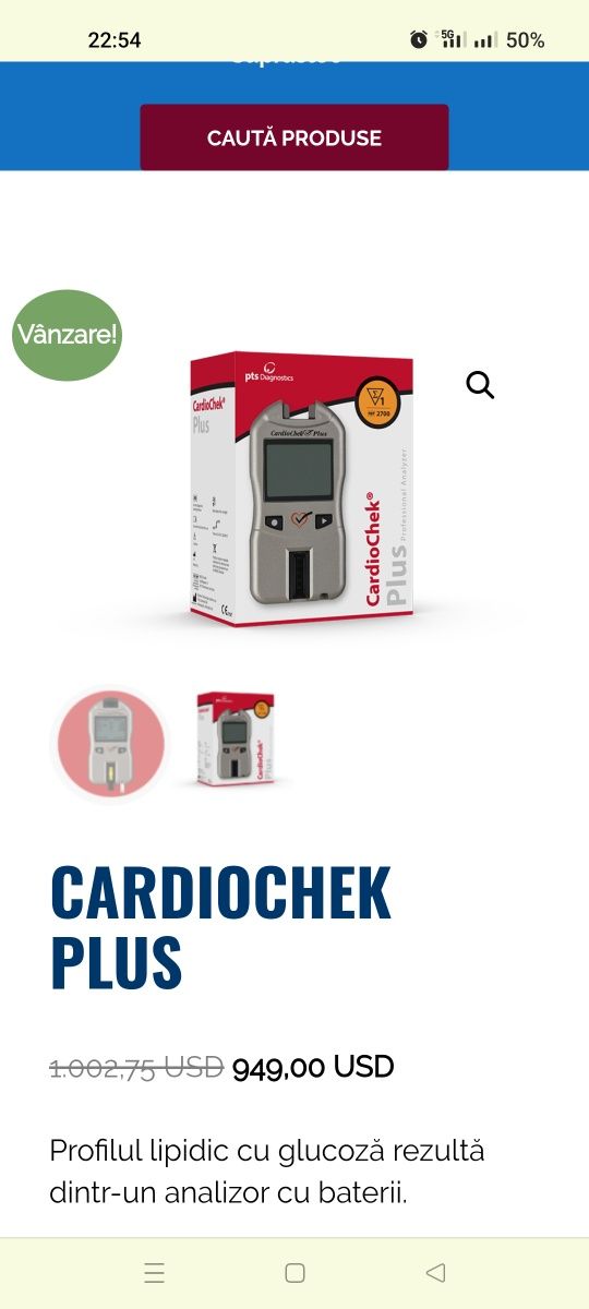 CardioChek Plus analize la tine acasa