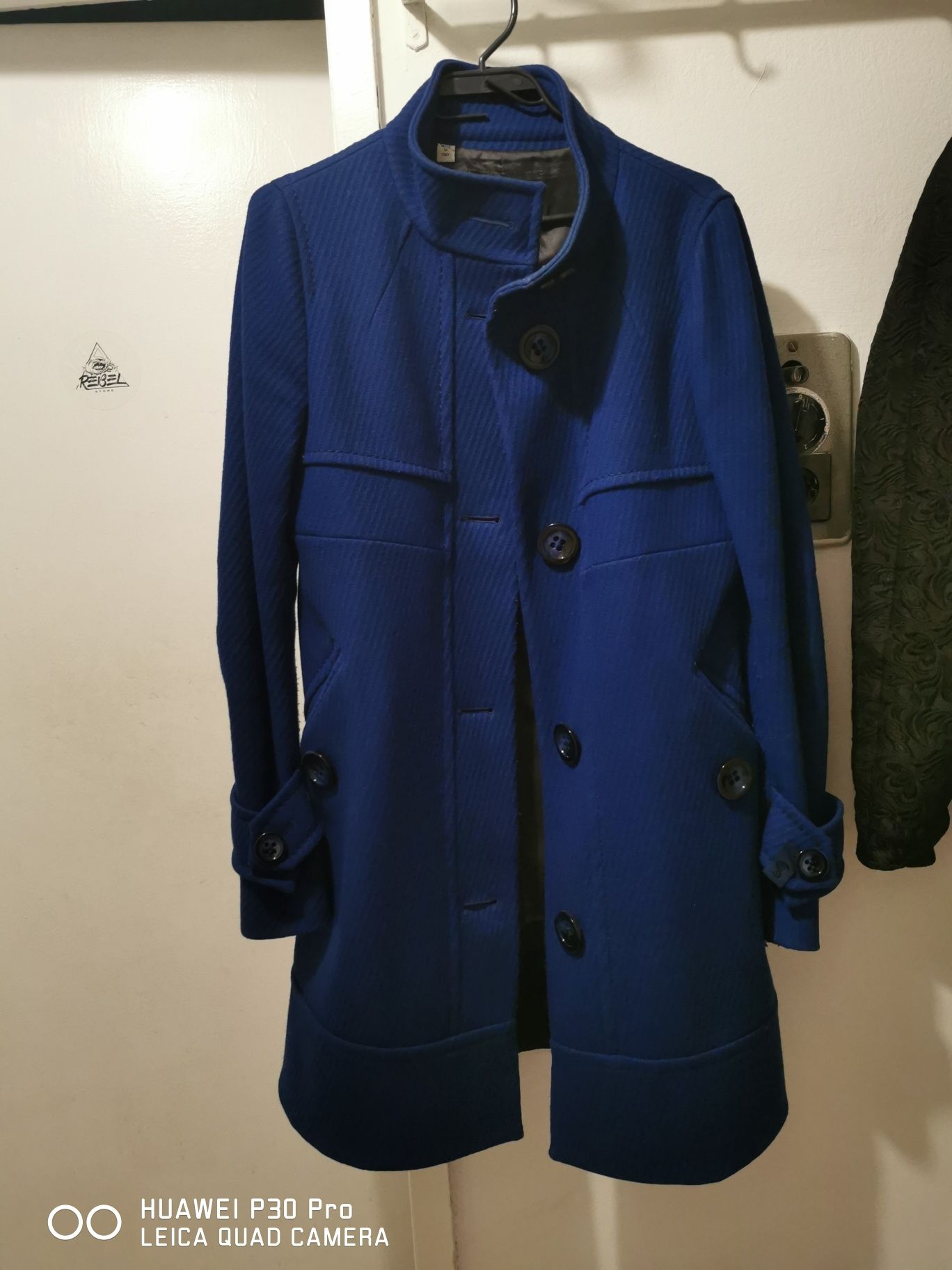 Дамско палто синьо