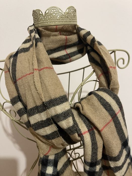 Fular din lana tip Burberry