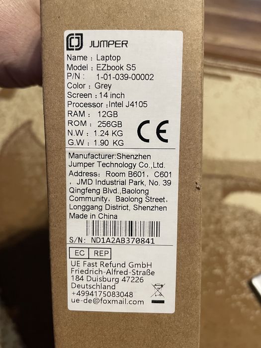 Laptop EzBook S5 14”