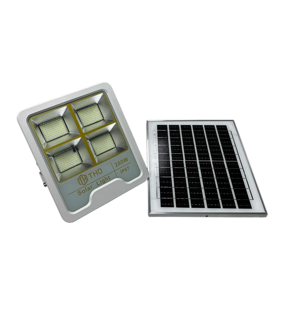 Proiector Solar 200w IP 67 cu panou solar