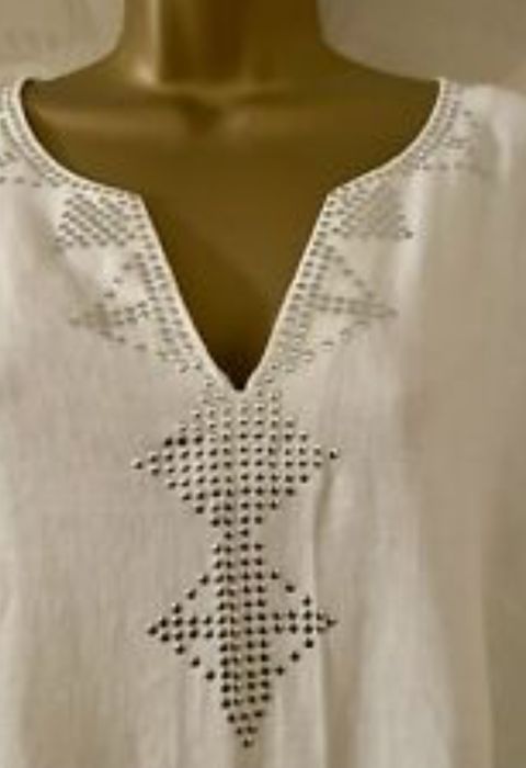 Женская рубашка туника лён Marks&Spencer