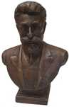 Statuetă „I.C.Brătianu” bust din bronz, semnat-datat „I. Jalea 1926”