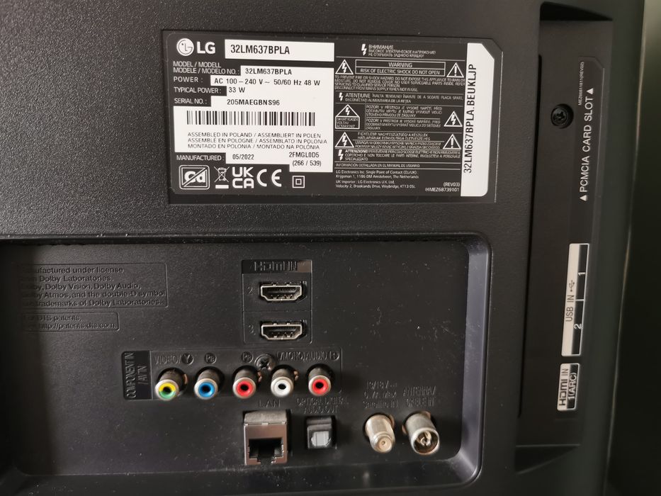 Televizor LED Smart LG 32 Inch, HD, 81 cm