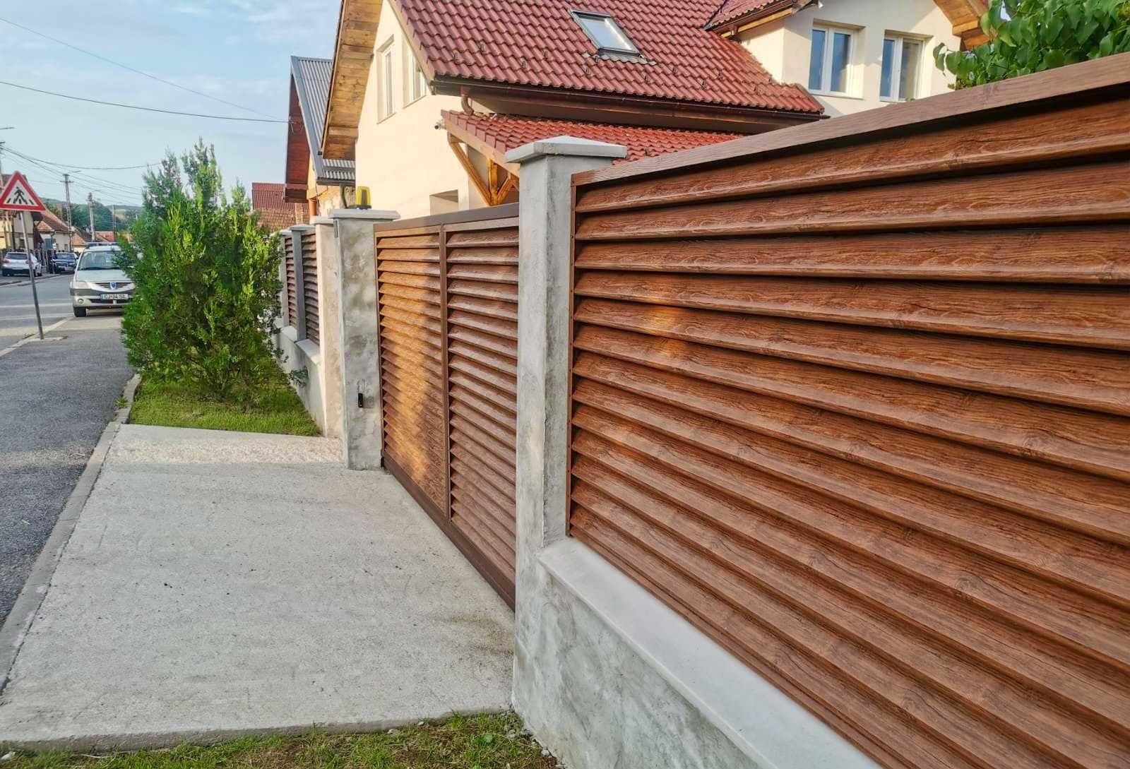 Garduri si porti din profile metalice tip "jaluzea" model 2