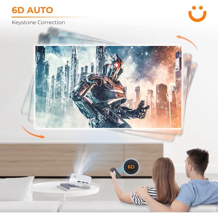 YABER Pro V7 WiFi, proiector Bluetooth