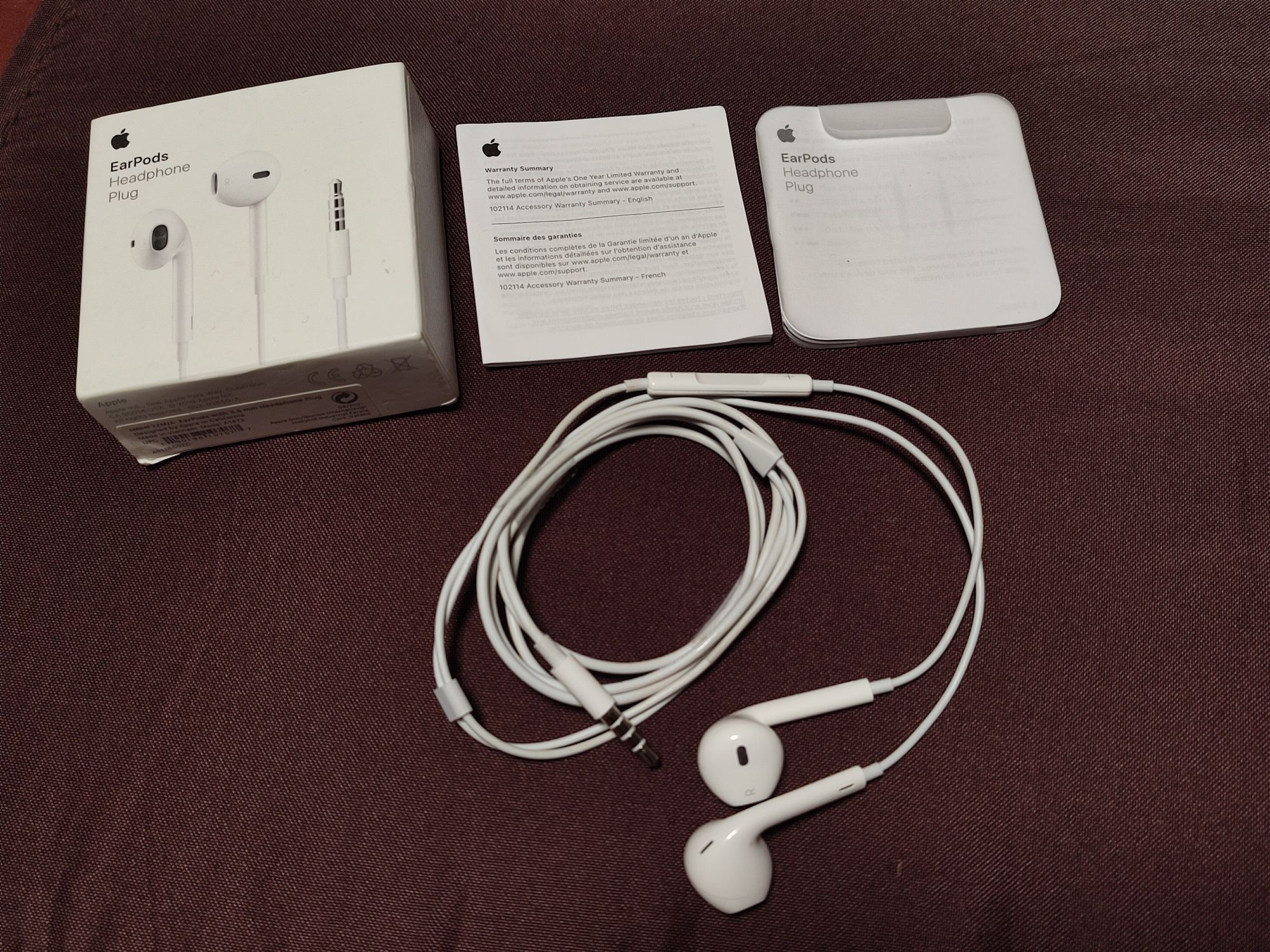 Căști Apple EarPods alb