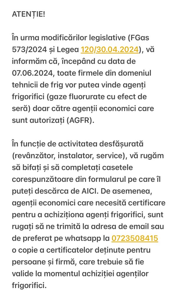 Butelie reincarcabila freon refrigerant gaz r410 continut 2 kg