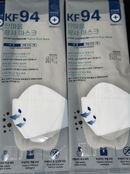 Маски медицинские KF94. Корея