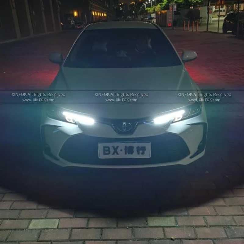 LED Дневни светлини 2бр. DRL с бягащ мигач -27.5см. / А-3574-3