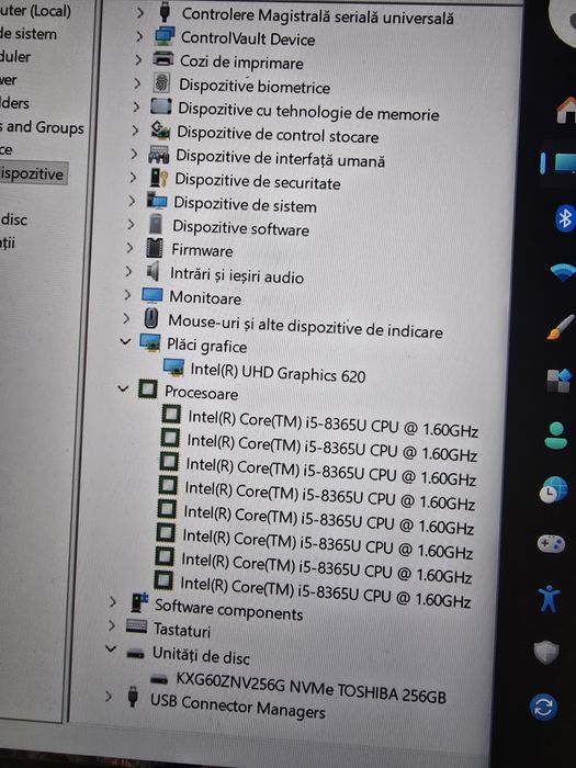 Laptop Dell 7400, display touchscreen, i5-8365, ram 16gb,  ssd 256gb,