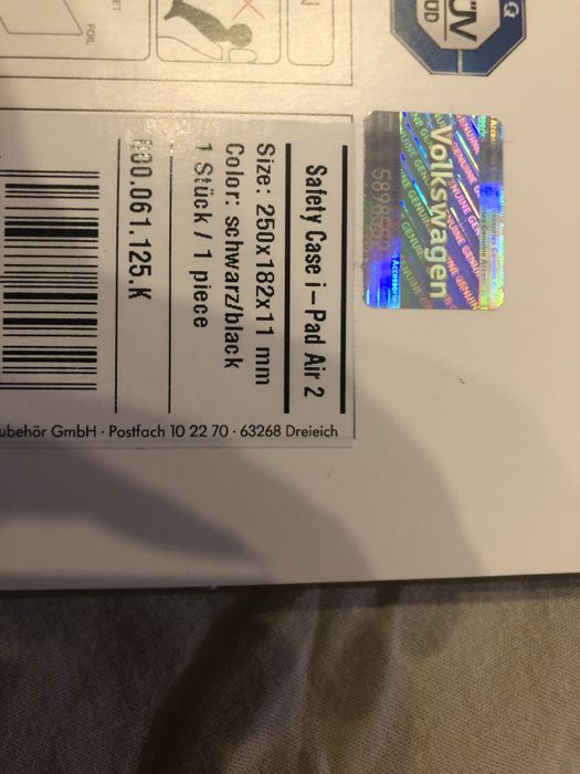 Carcasa si folie i-Pad 2 originala VW Volkswagen