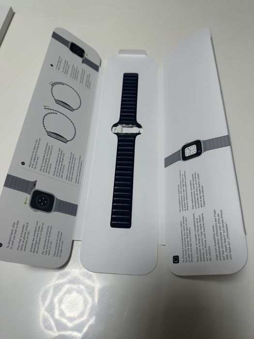 Каишка Apple Watch 45mm Ink Leather