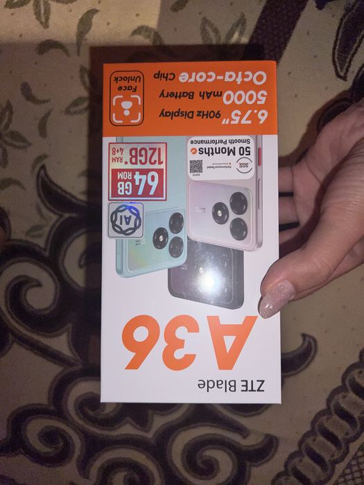 Продаю смартфон ZTE Blade A36 64GB Black