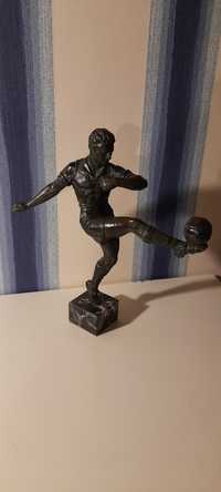 Ретро фигура скулптура футболист бронз арт деко стара 1920 ултра рядка