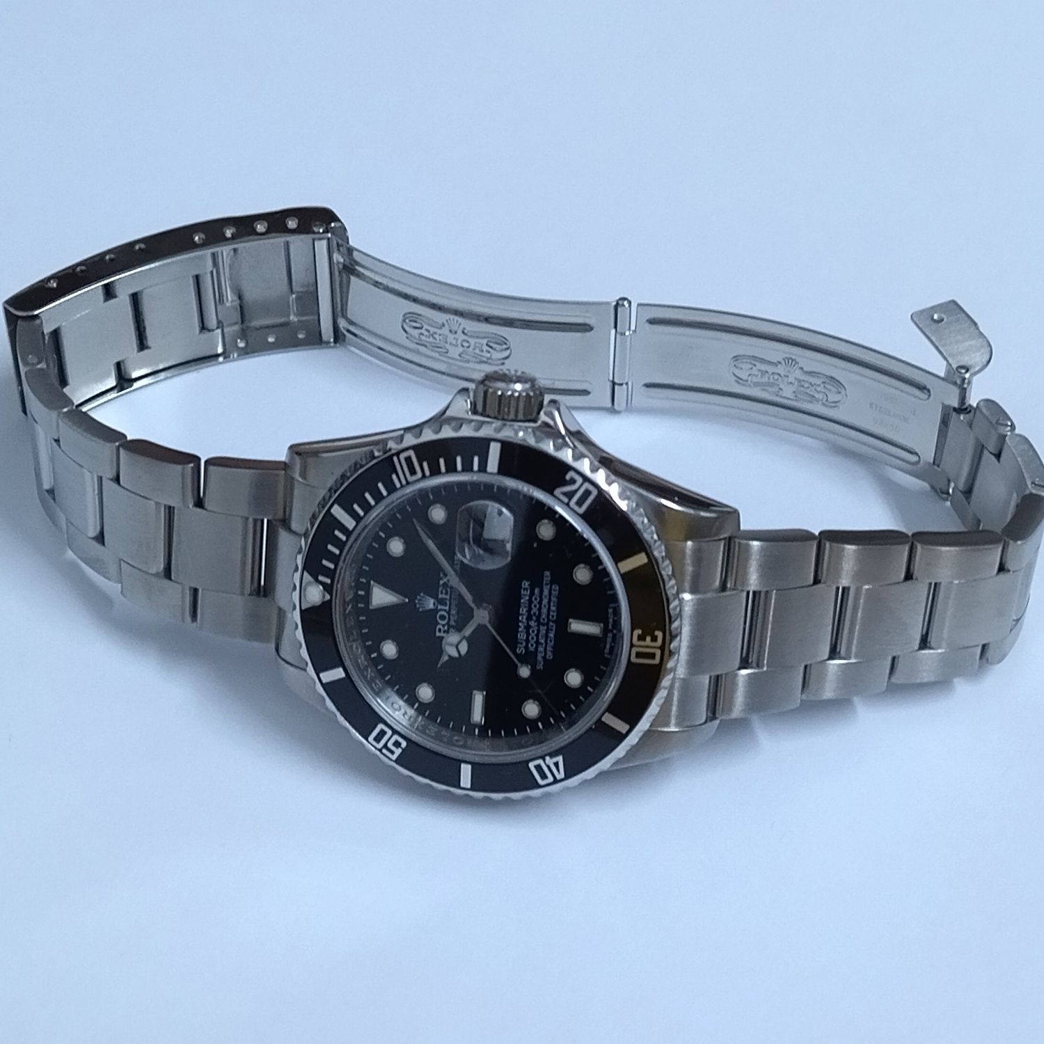 ROLEX Submariner Date, Steel, engraved bezel - оригинал