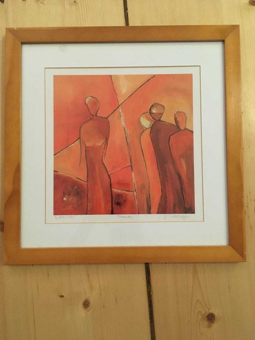 print Joficial semnat de artista germana Jutta Wildhagen pictura arta