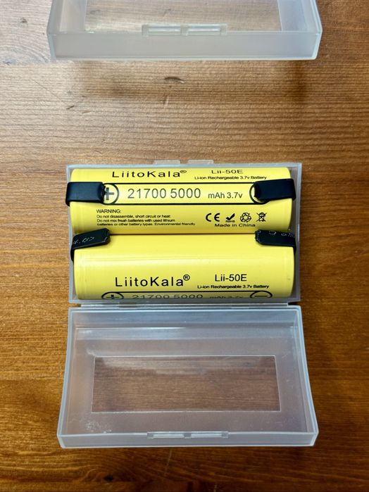 Аккумуляторы Liitokala 21700, 5000mah