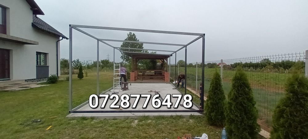 Vand garaje auto pe structura metalica