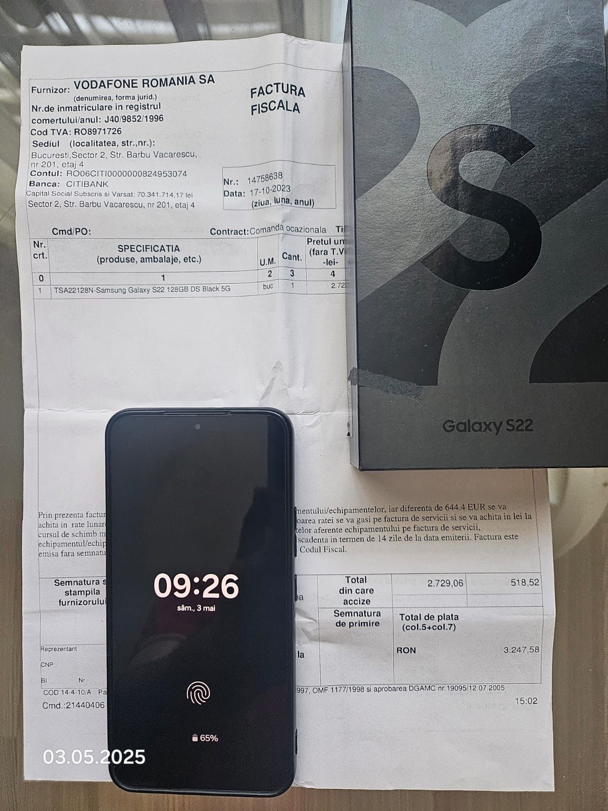 Samsung Galaxy S22 Black 5G