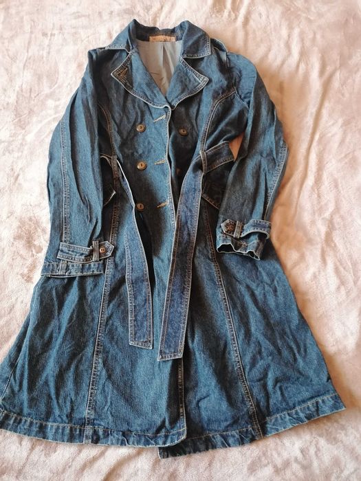 Palton denim damă..