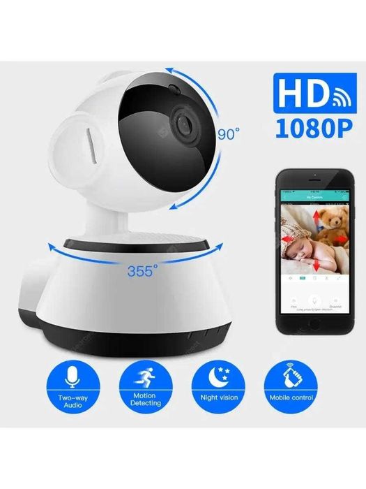 Камера видеонаблюдения wi fi 
с датчиком движения ip камера