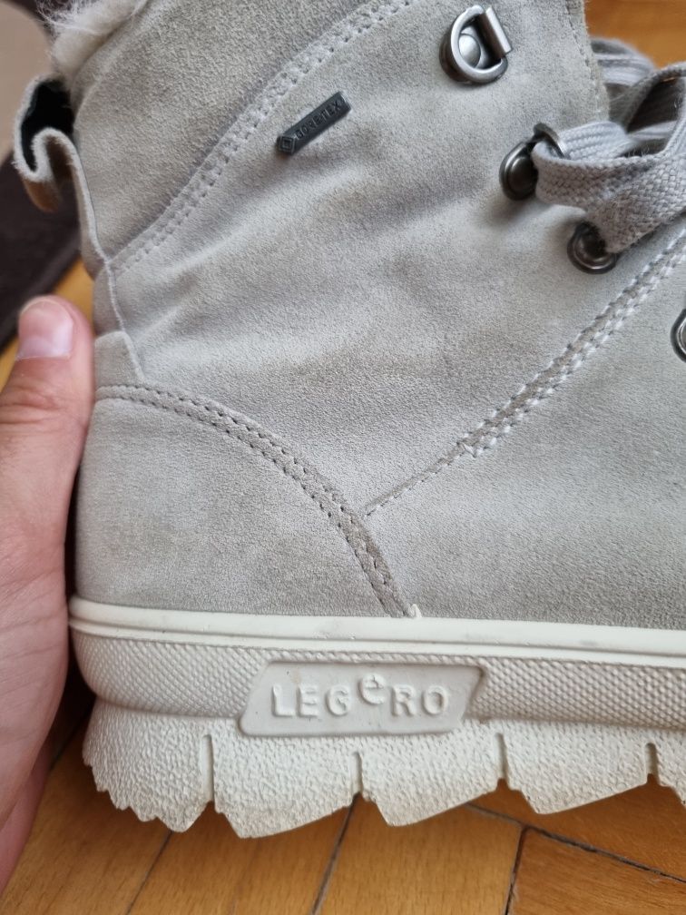 Ghete dama, Cizme iarna, zăpadă Legero - Piele și Gore-Tex - 38