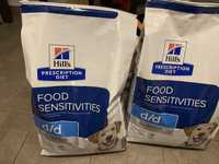 2 saci de 10kg : Hills prescription diet Food sensitivity