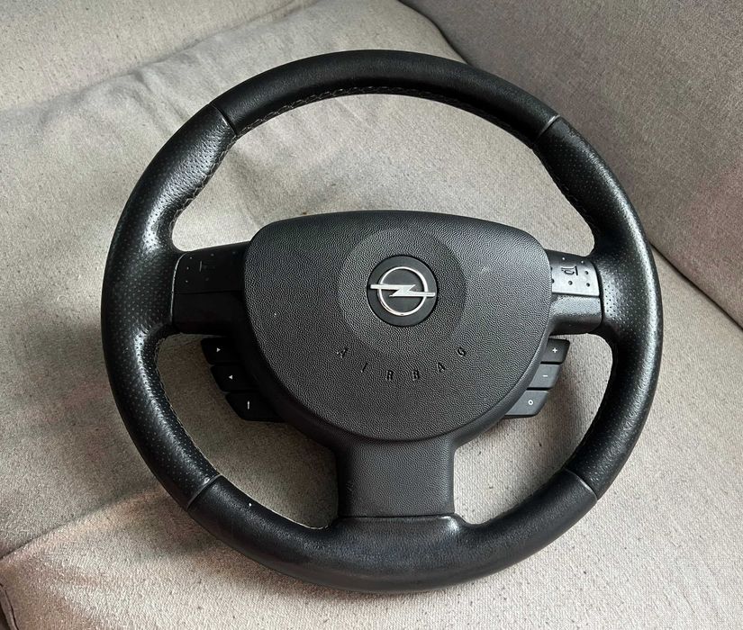 Volan Opel cu airbag și comenzi Opel Astra H Zafira Tigra Corsa