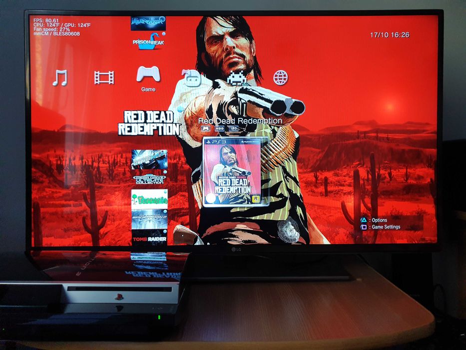 PS3 modat CFW 160 GB + 25 jocuri (GTA V, Red Dead, NFS, Spider-Man)