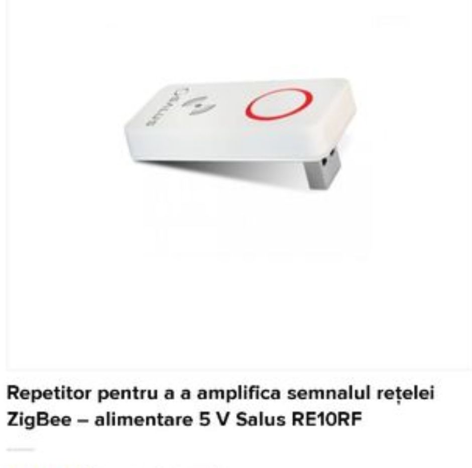 Coordonator SALUS RE10RF / coordonator WIFI