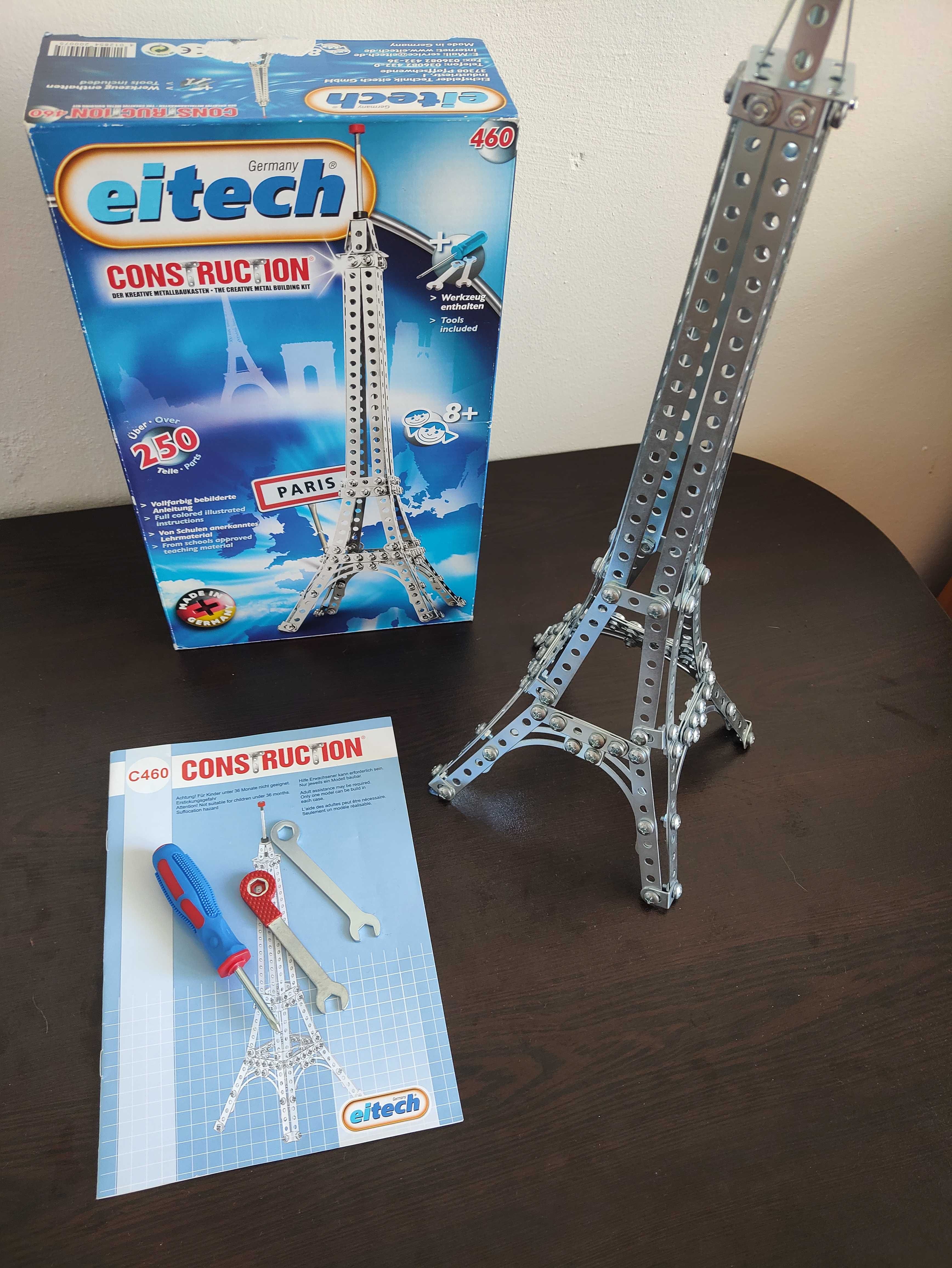 Метален конструктор Eitech - Айфеловата кула 250 части, 45 см