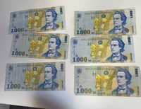 Vând bancnote vechi 1000 de lei cu Mihai Eminescu