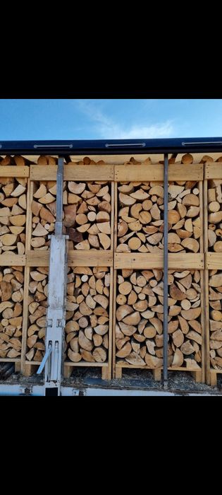 Lemne de foc taiate sparte paletizate