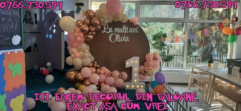 Arcada baloane aniversare/zi nastere/botez Aranjamente baloane party