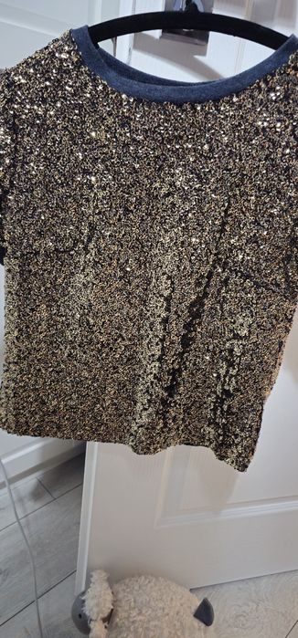 Bluza din paiete și pantaloni