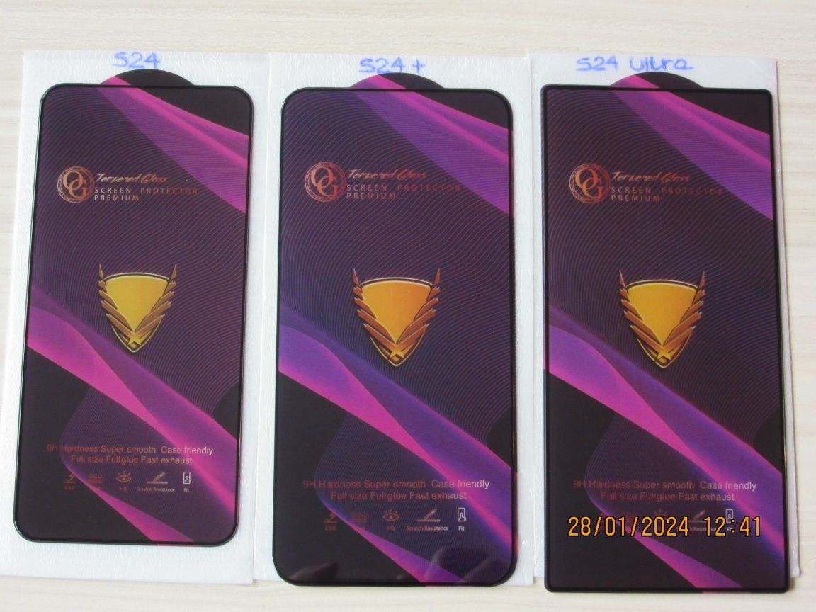 Samsung Galaxy S25 S24 / Ultra / Plus /FE/OG PREMIUM Стъклен протектор