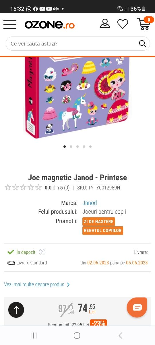 Carti magnetice Janod alfabet si printese