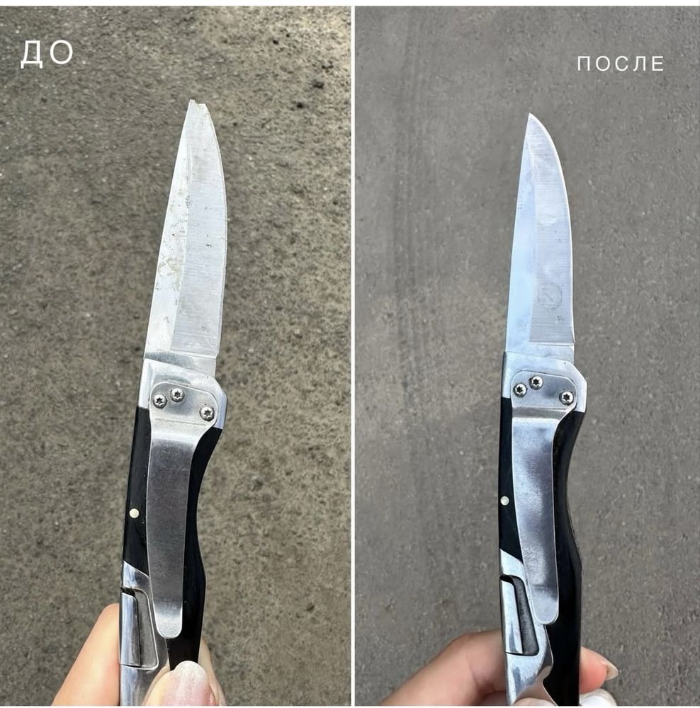 Заточка бытовых, охотничьих ножей