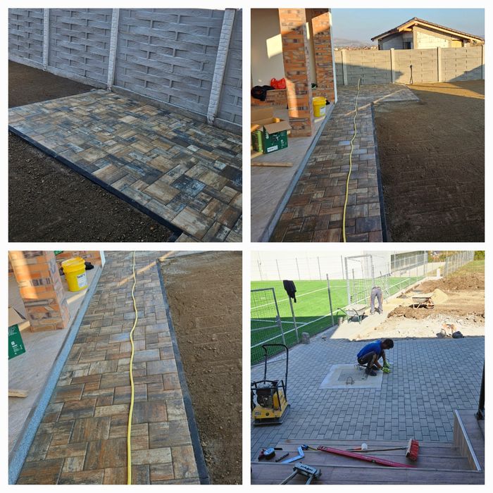 Servicii complete amenajări exterioare-pavaje,excavații,utilitati