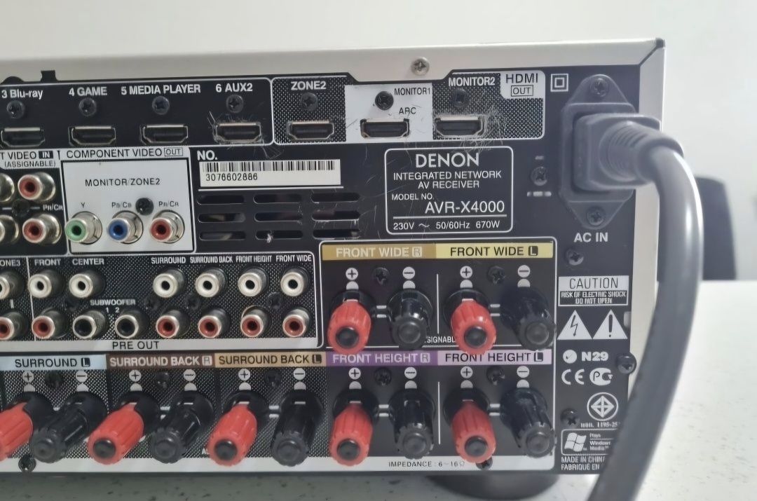 Reciver Denon AVR-X4000 7.2